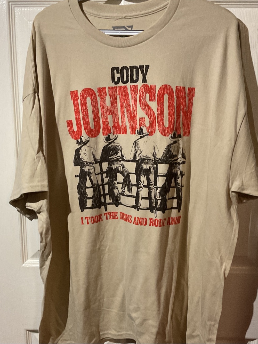 Cody Johnson Beige Graphic Band Tee